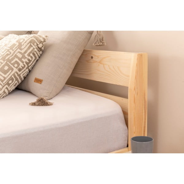 Dvojlôžková posteľ zo smrekového dreva s roštom v prírodnej farbe 180x200 cm Venus – Kalune Design-image-3