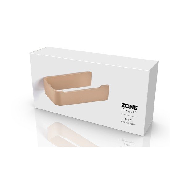 Béžový nástenný kovový držiak na toaletný papier Ume – Zone-image-3