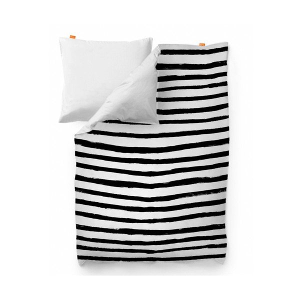 Bavlnená obliečka na paplón Blanc Stripes, 220 × 220 cm-image-1
