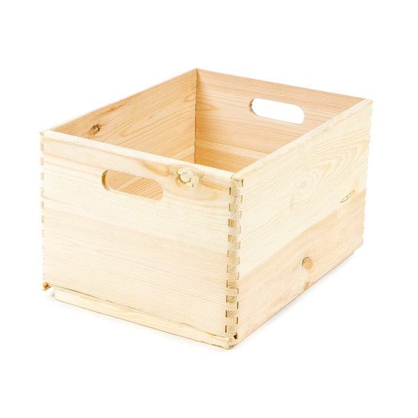 Úložný box z borovicového dreva Compactor Custom, 40 × 30 × 23 cm