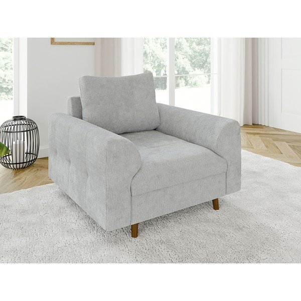 Svetlosivé kreslo Ariella – Ropez-image-1