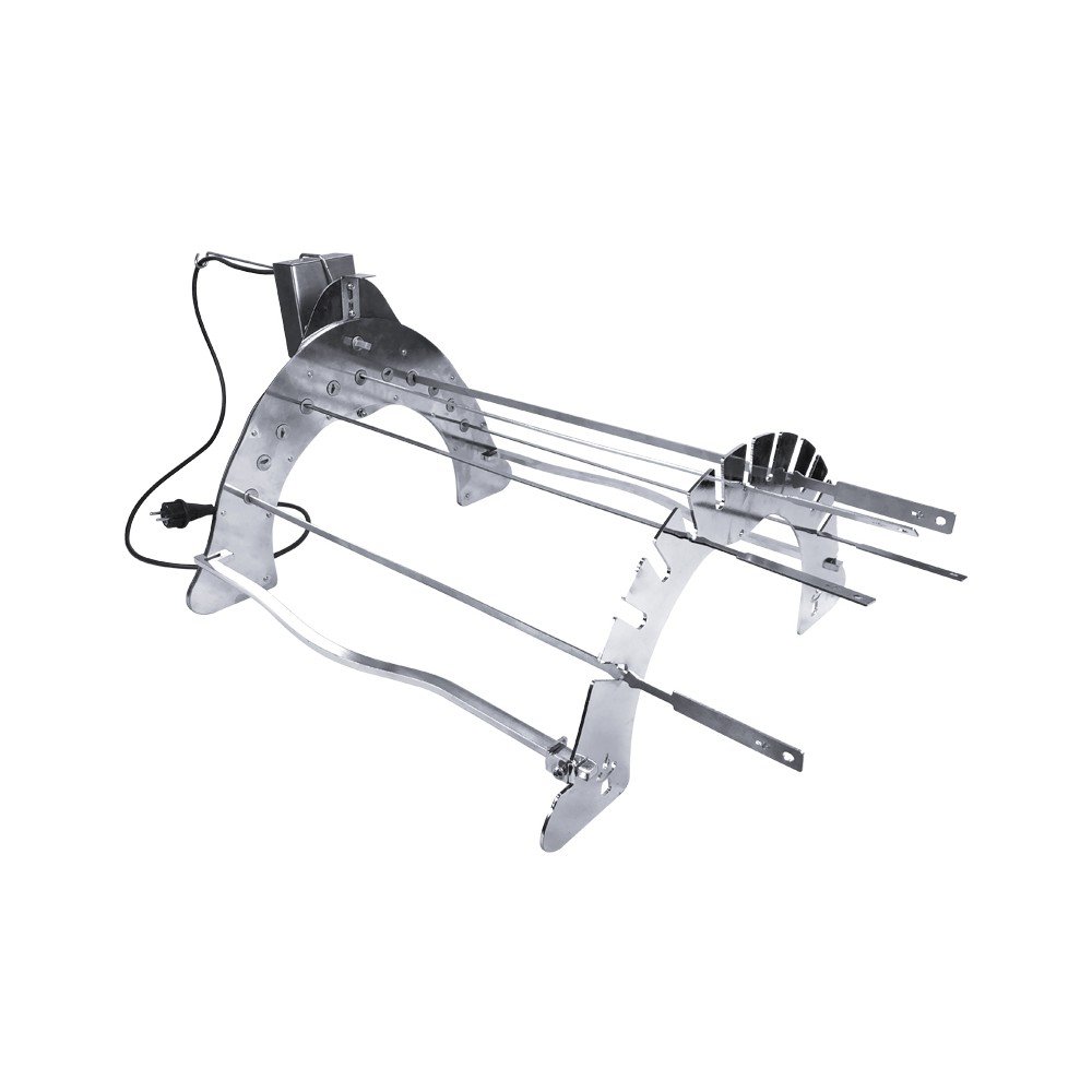 Grilovací stojan z pochrómovanej ocele Rotisserie Set – Remundi