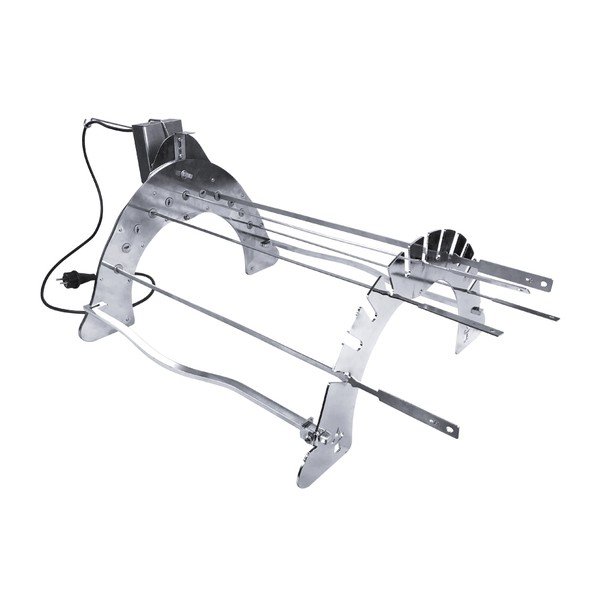Grilovací stojan z pochrómovanej ocele Rotisserie Set – Remundi
