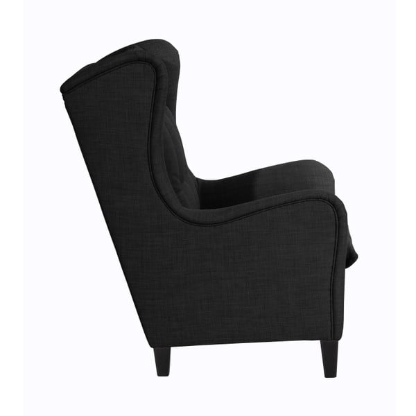 Antracitovosivé kreslo ušiak Max Winzer Merlon Anthracite-image-4
