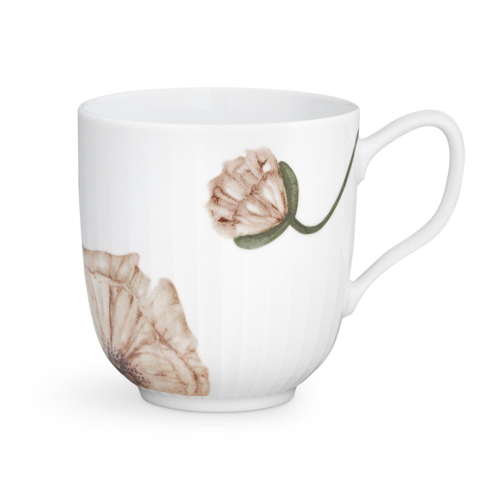 Biely porcelánový hrnček Kähler Design Hammershøi Poppy, 330 ml