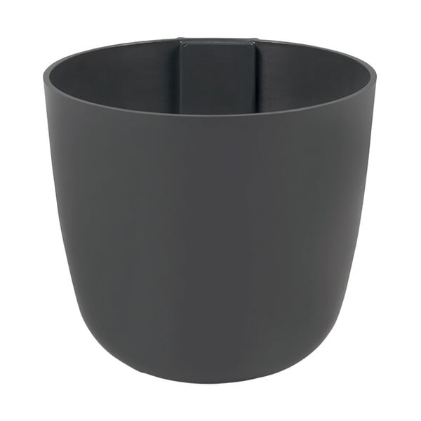 Magnetický kvetináč Bowl 12x11x12 cm, tmavo sivý