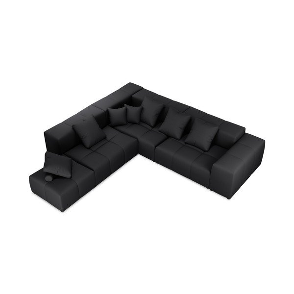 Čierna rohová pohovka (variabilná) Rome - Cosmopolitan Design-image-2