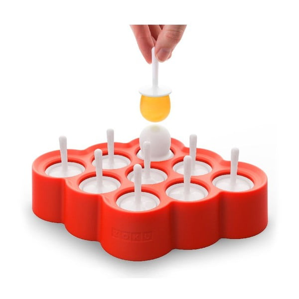 Červená forma na 9 malých nanukov ZOKU Mini Pop