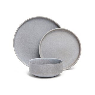 18-dielna súprava sivého kameninového riadu Bonami selection Malia