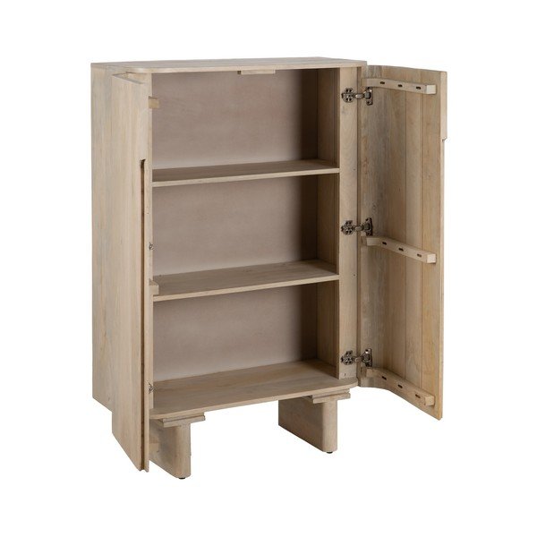 Skrinka z mangového dreva v prírodnej farbe 90x138 cm Batel – Ixia-image-2