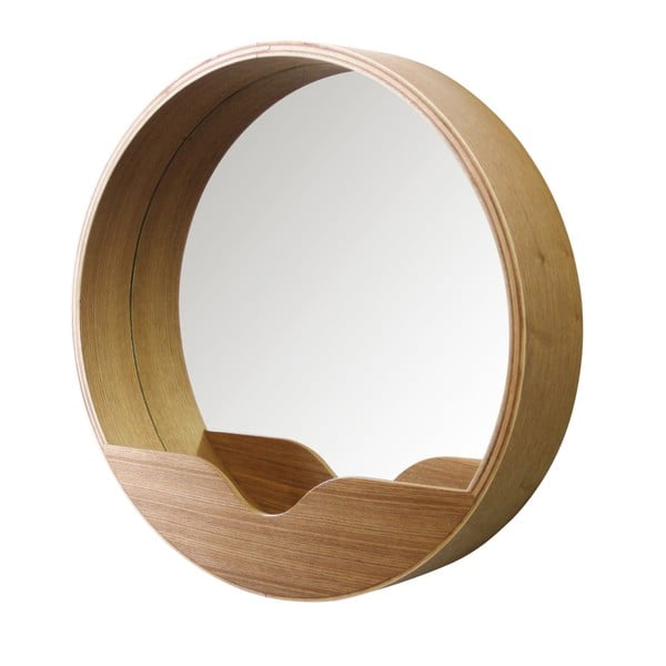 Nástenné zrkadlo s odkladacím priestorom Zuiver Round Wall, ⌀ 60 cm-image-3
