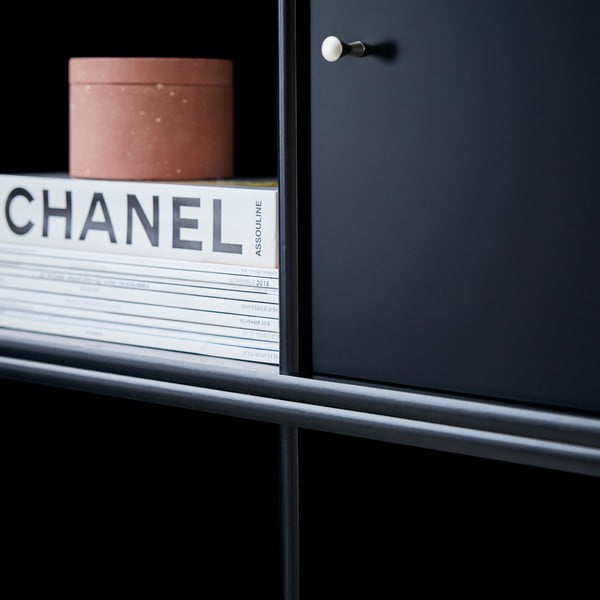 Čierna nástenná knižnica Hammel Mistral Kubus-image-2