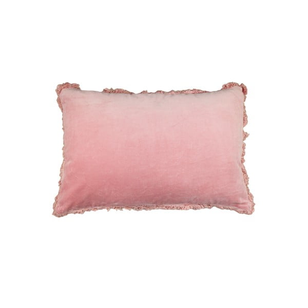 Ružový bavlnený vankúš HSM collection Colorful Living Rosa Carro, 60 × 40 cm