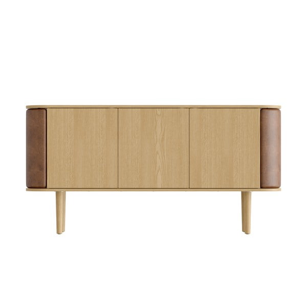 Nízka komoda v dekore duba vo svetlohnedo-prírodnej farbe 150x75 cm Treasures – UMAGE-image-3