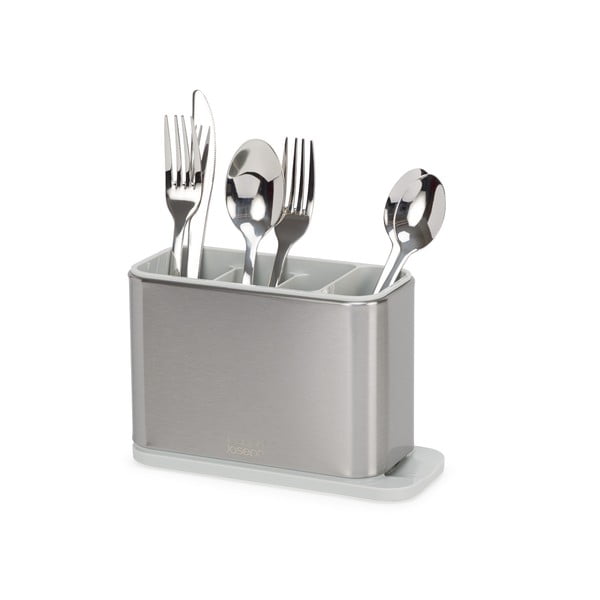 Kovový odkvapkávač na príbory v striebornej farbe Surface – Joseph Joseph-image-2