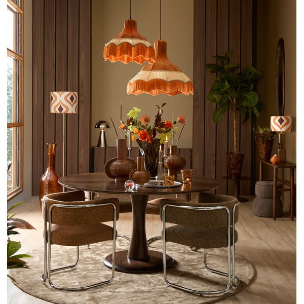 Svetlohnedé čalúnené jedálenské kreslo s podrúčkami Adante – Light & Living-image-2