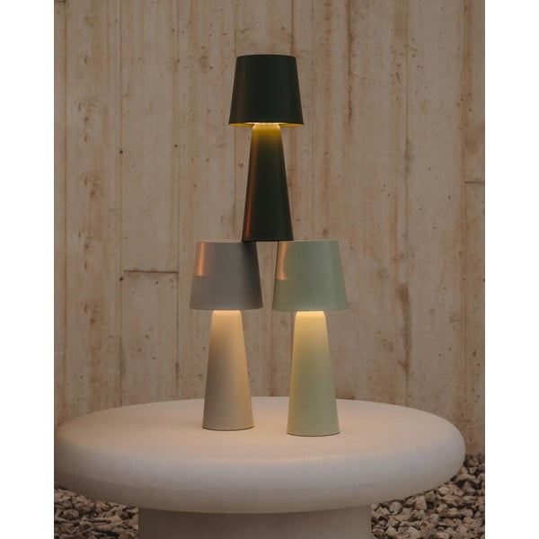 LED prenosné stmievateľné vonkajšie svietidlo na USB ø 10 cm Arenys – Kave Home-image-3