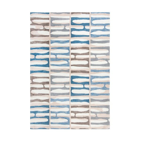 Modrý koberec Flair Rugs Abstract Stripe, 160 x 230 cm