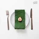Ľanové obrúsky v súprave 2 ks 40x40 cm True Green – Linen Tales