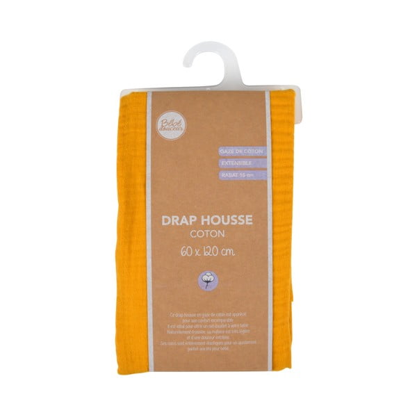 Napínacia mušelínová detská plachta do postieľky 70x140 cm – Bébé Douceur-image-4