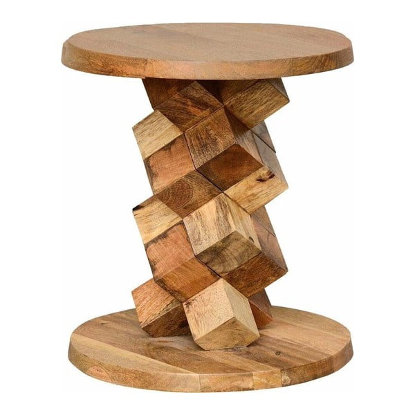 Príručný stolík z mangového dreva Støraa Ashland, Ø 40 cm