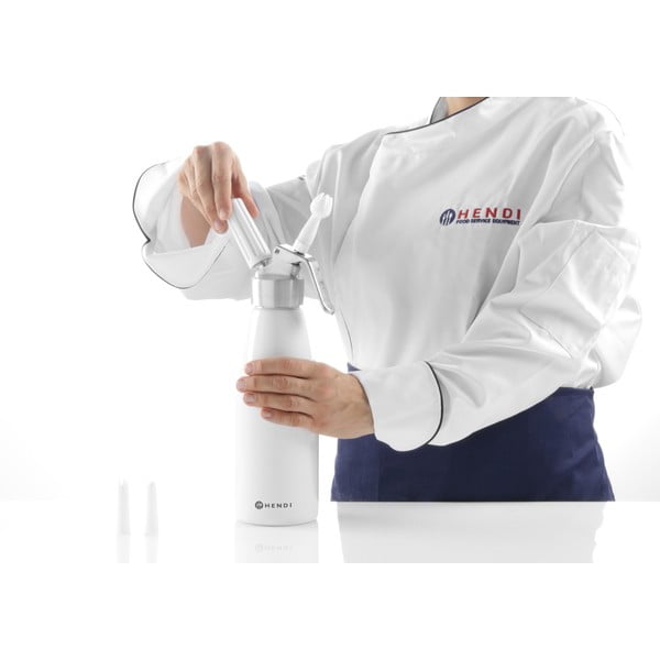 Čierna hliníková šľahačková fľaša Hendi Kitchen Line, 500 ml-image-3