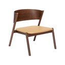 Tmavohnedé kreslo Oblique – Hübsch