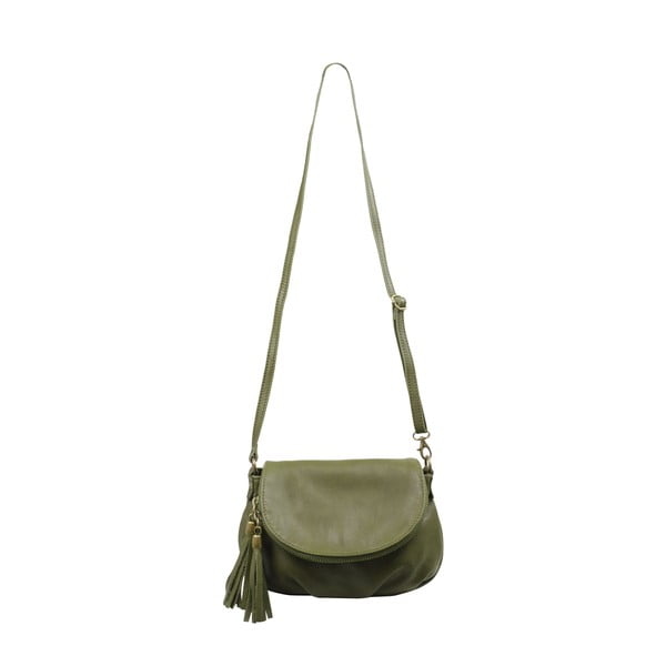 Zelená kožená kabelka Infinitif Sybilla