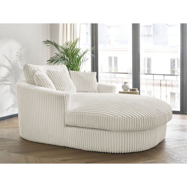 Béžové menčestrové kreslo Belem – Bobochic Paris-image-1