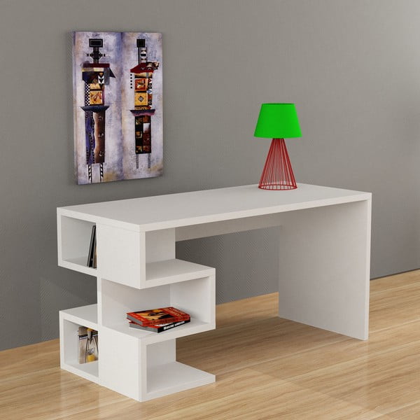 Biely pracovný stôl Aaron-image-1