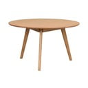 Okrúhly konferenčný stolík v dekore duba v prírodnej farbe 90x90 cm Yumi - Rowico