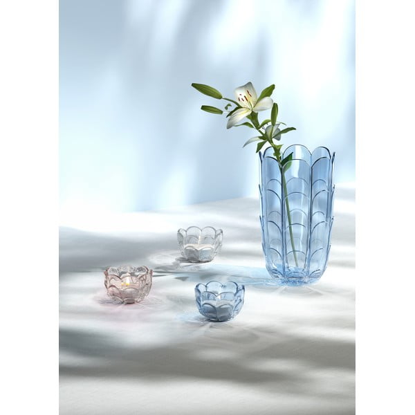 Svetlomodrá sklenená ručne vyrobená váza (výška 19 cm) Lily – Holmegaard-image-1