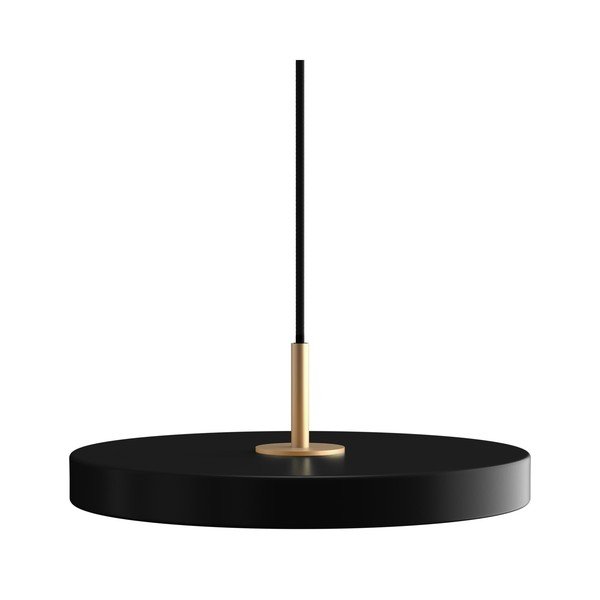 Čierne LED závesné svietidlo s kovovým tienidlom ø 31 cm Asteria Mini – UMAGE