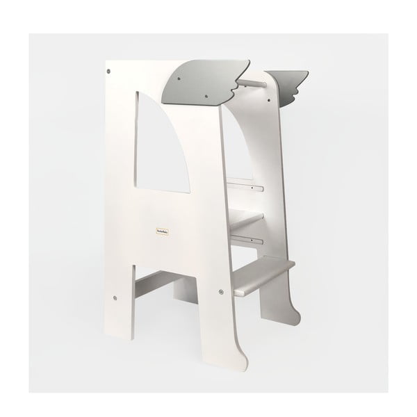 Biela učiaca veža Montessori - Rocket Baby-image-3