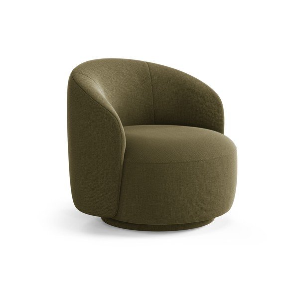 Zelené otočné kreslo Letizia – Micadoni 