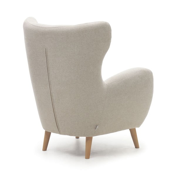 Béžové kreslo ušiak Patio – Kave Home-image-4