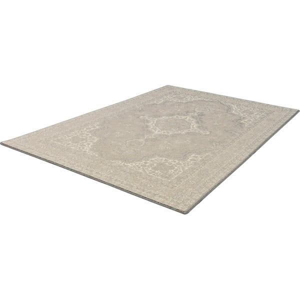 Béžový vlnený koberec 133x180 cm William – Agnella-image-4