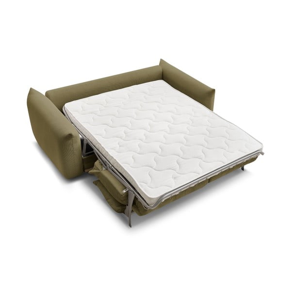 Zelená rozkladacia pohovka 214 cm Ernest – Bobochic Paris-image-4