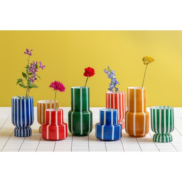 Červená sklenená váza (výška  26 cm) Rayado Retro – PT LIVING-image-3