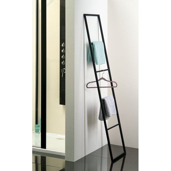 Matne čierny rebrík na uteráky Ska – Sapho-image-1