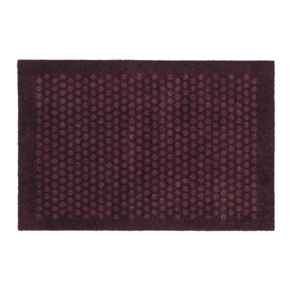 Tmavovínová rohožka Tica copenhagen Dot, 60 × 90 cm