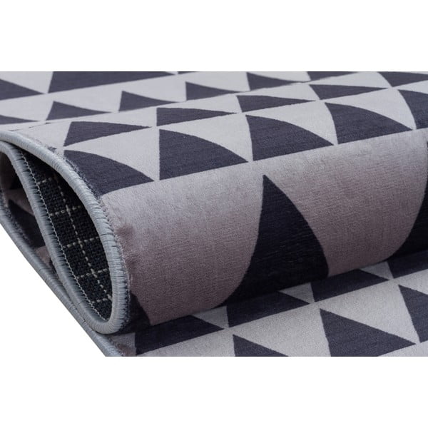 Sivý umývateľný koberec 180x120 cm - Vitaus-image-3