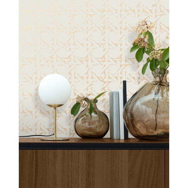 Stolová lampa v zlatej farbe s kovovým tienidlom (výška 28 cm) Mahala - Kave Home-image-2