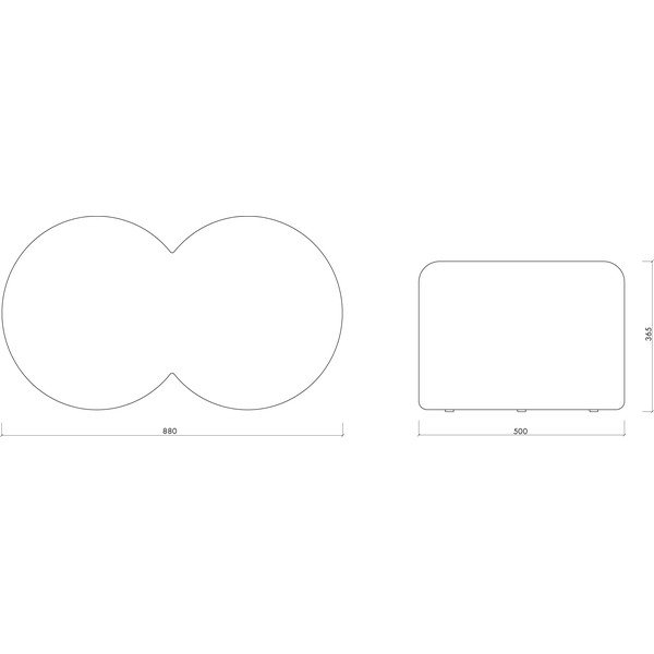 Béžový taburet z textílie buklé Umbo – noo.ma-image-4