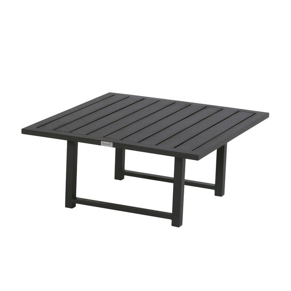 Čierny záhradný stolík Hartman Tim, 90 × 90 cm