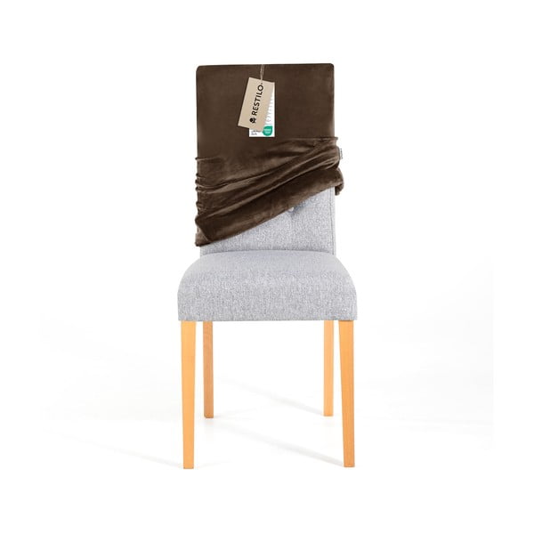 Hnedý napínací poťah na stoličku 48 cm Sento – Restilo-image-3