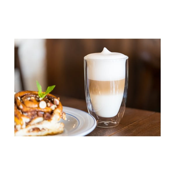 Dvojstenné/na latte sklenené hrnčeky v súprave 6 ks 350 ml – Vialli Design-image-3
