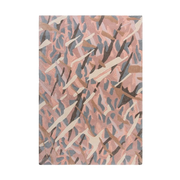 Sivo-ružový koberec Flair Rugs Bark, 120 x 170 cm