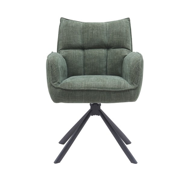 Zelené čalúnené jedálenské kreslá v súprave 2 ks Marilla – Unique Furniture-image-3