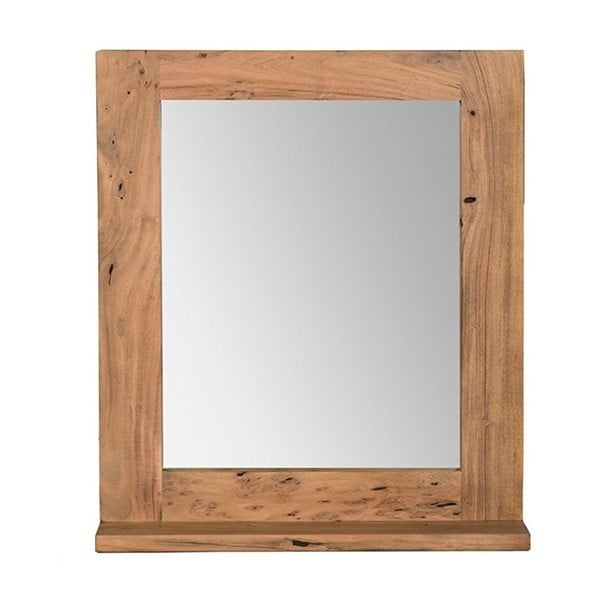 Nástenné zrkadlo z akáciového dreva Woodking Wellington